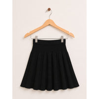 Pleated Knit Skirt