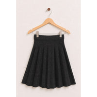 Pleated Knit Skirt