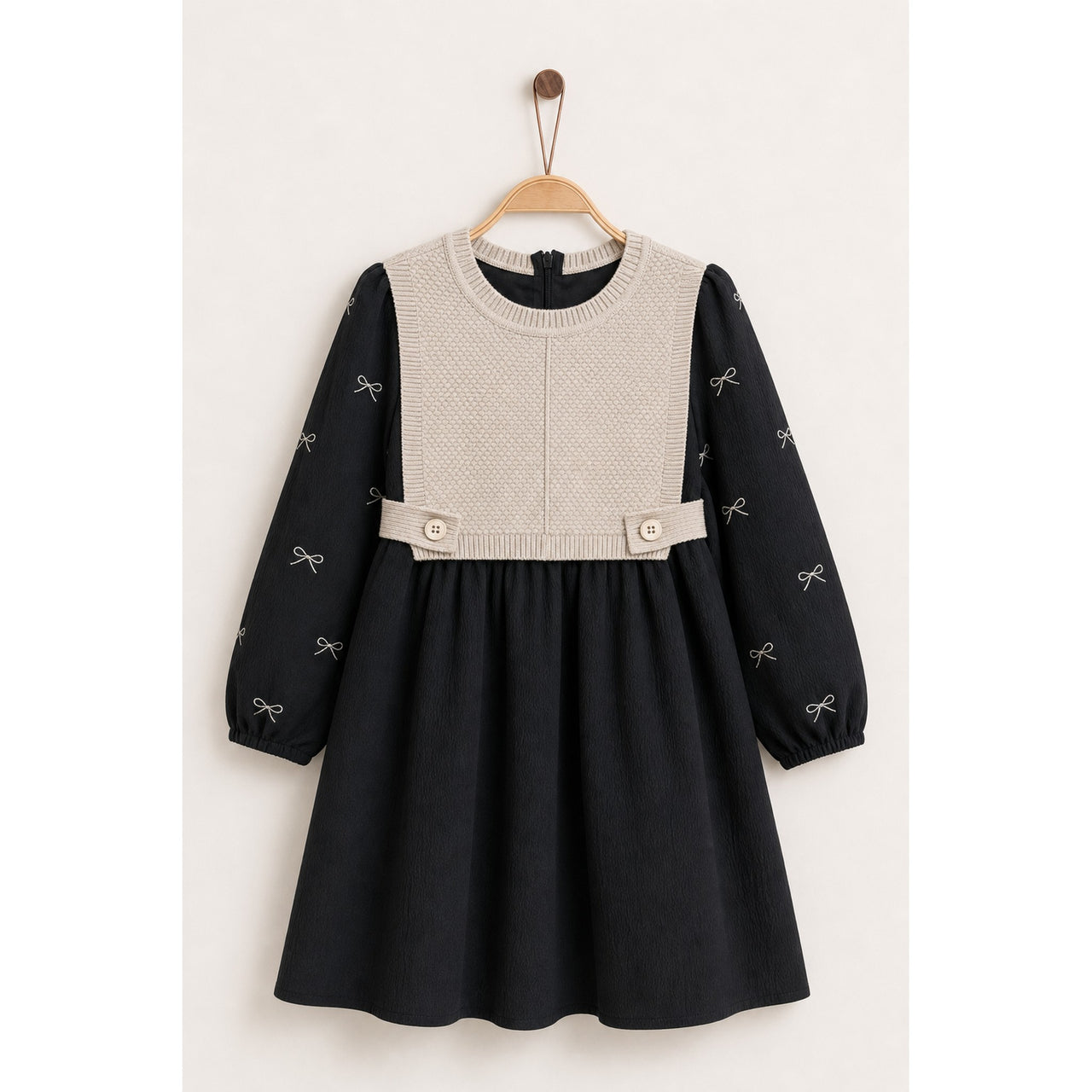 Vest Bow Tie Dress