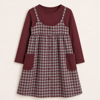 Checkered Jumper Set