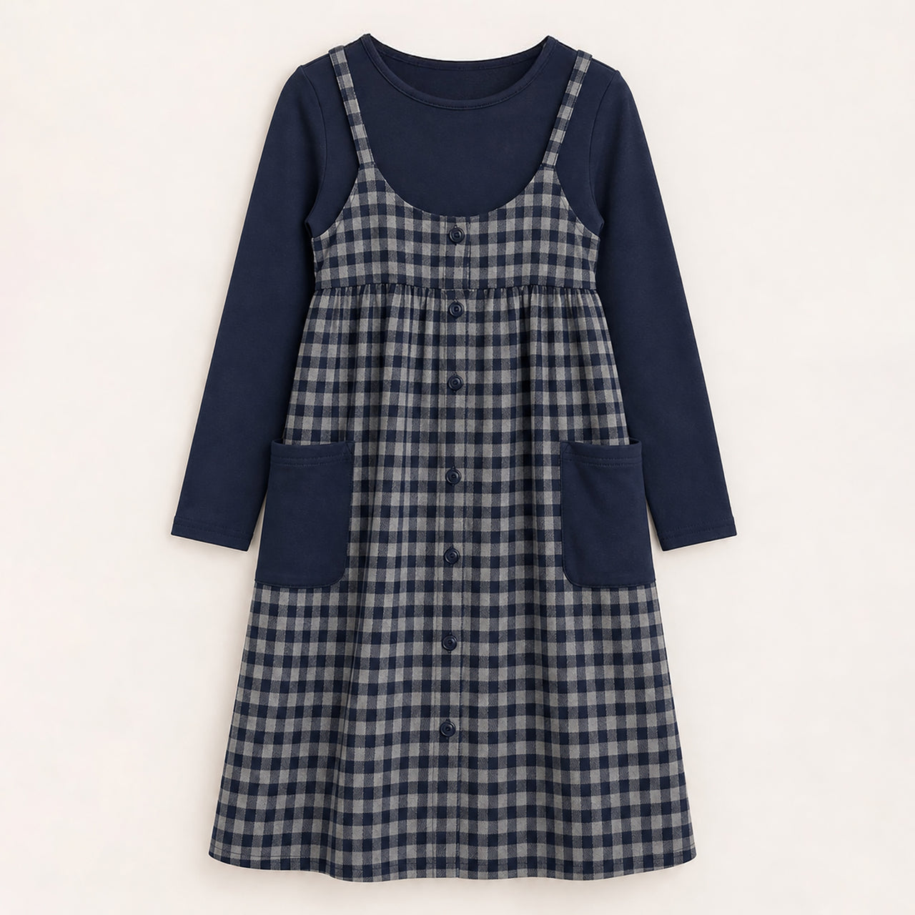 Checkered Jumper Set