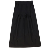 Front Pleated Midi Skirt