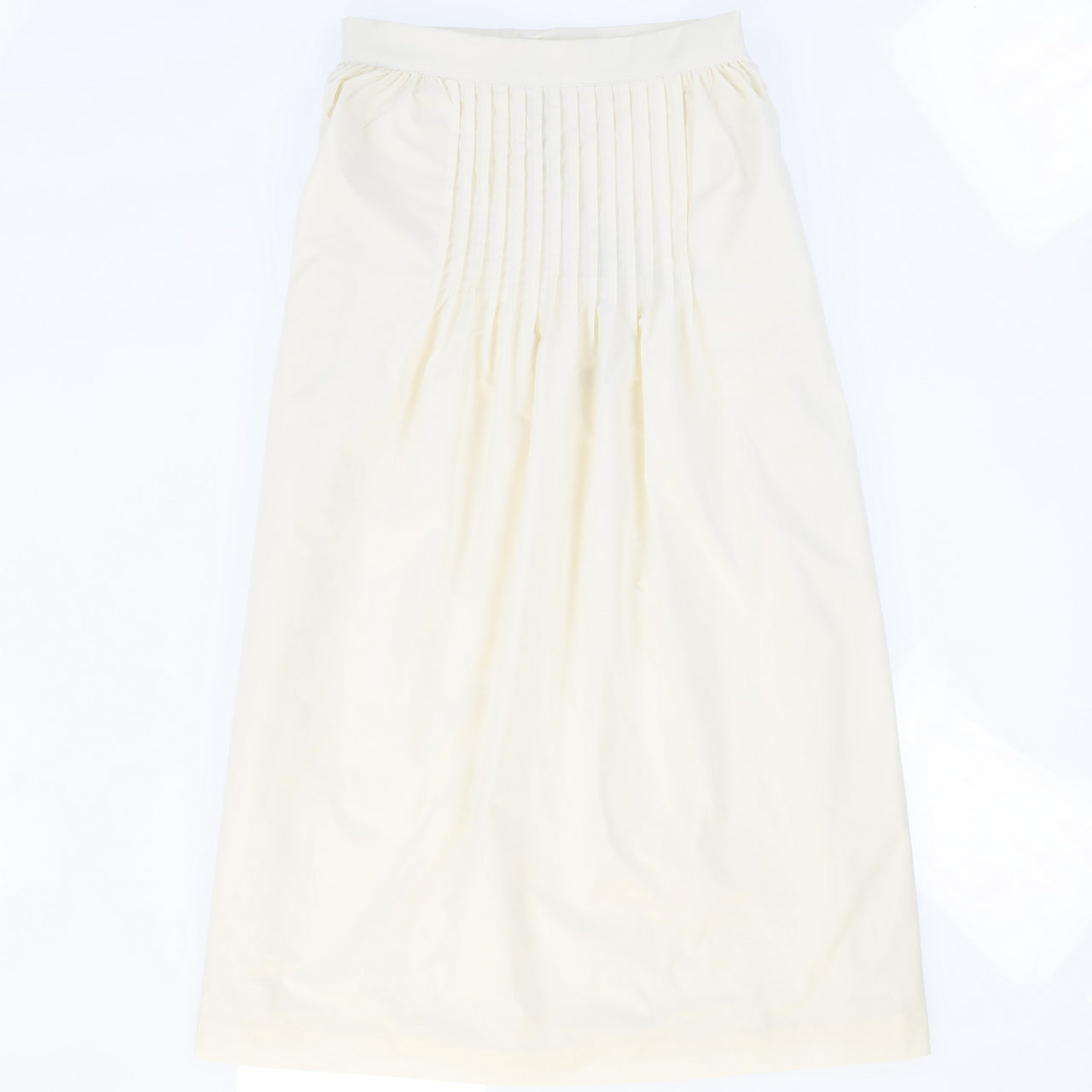 Front Pleated Midi Skirt