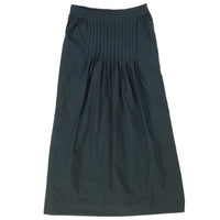 Front Pleated Midi Skirt