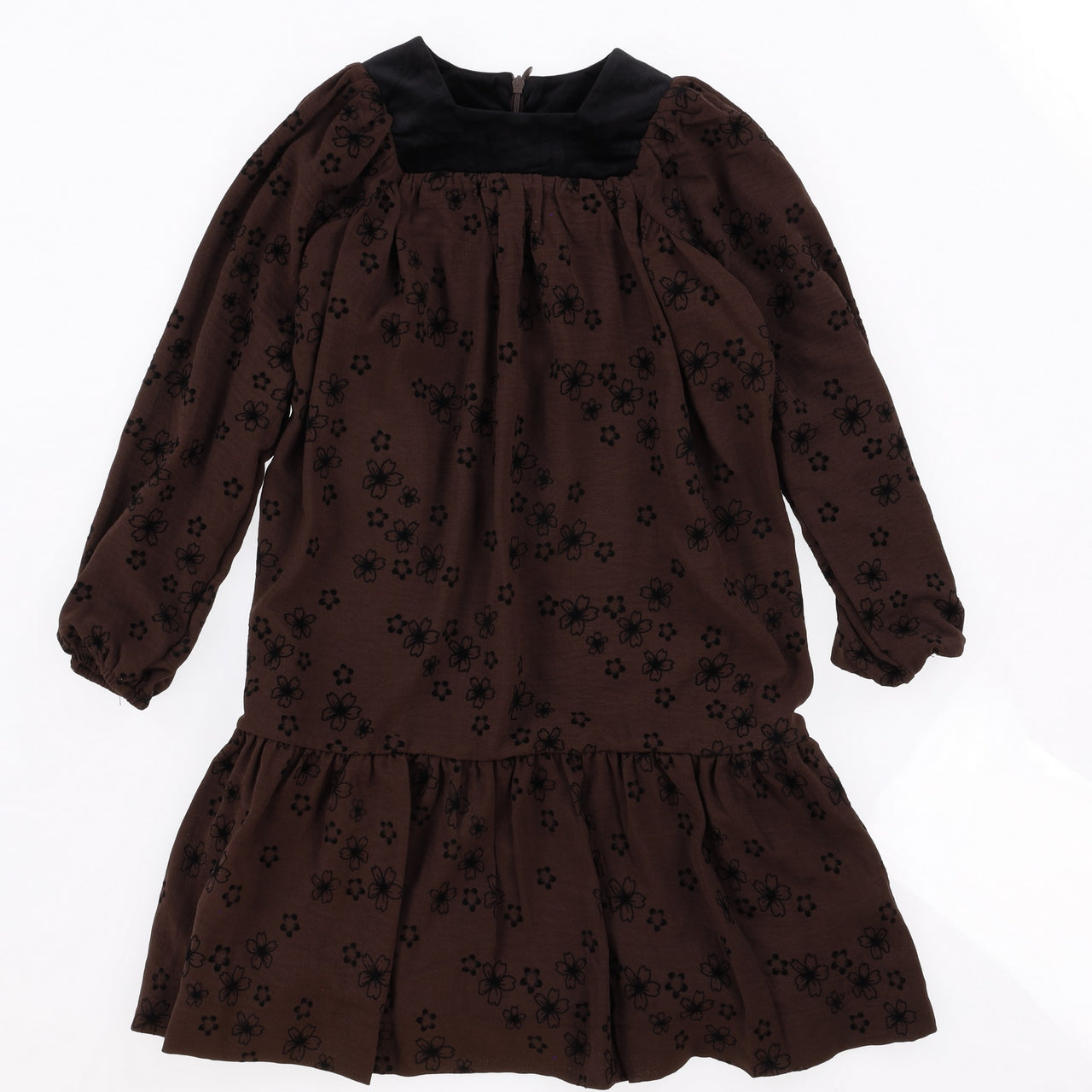 Floral Velvet Printed Dress