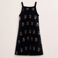 Melange Printed Pleated Jumper