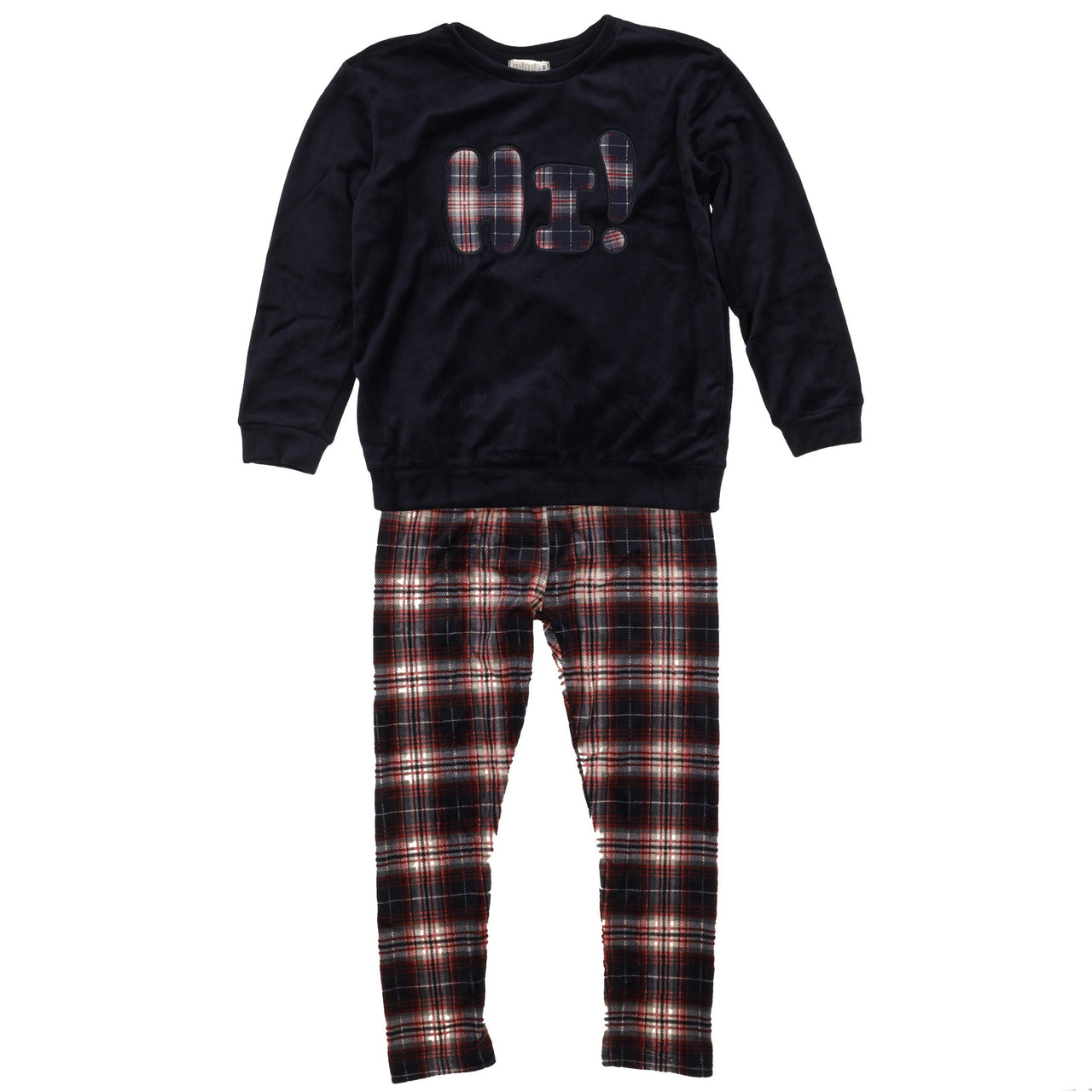 Melange Checkered PJ Set