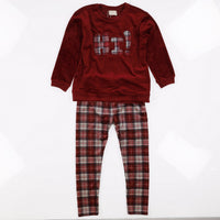 Melange Checkered PJ Set