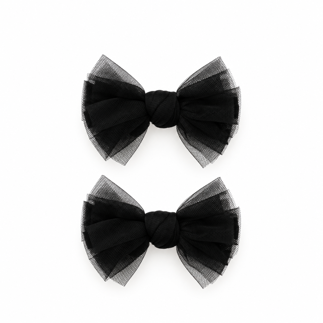 Nana 2PK Tulle Polka Dot Mini Bow Clip