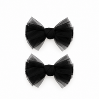Nana 2PK Tulle Polka Dot Mini Bow Clip