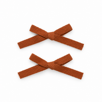 Nana 2 PK Woven Ribbon Bow Clip