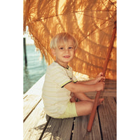 Boys S.S Striped Rib Shirt