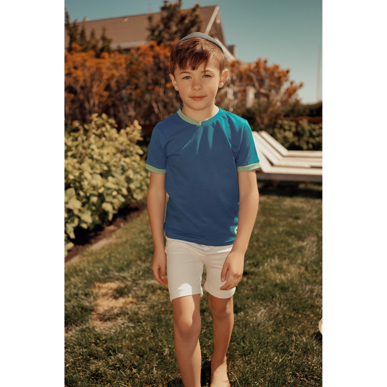 Colorblock Collar Tee