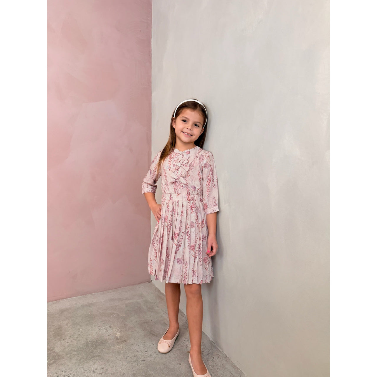 Peony Pleated Dress