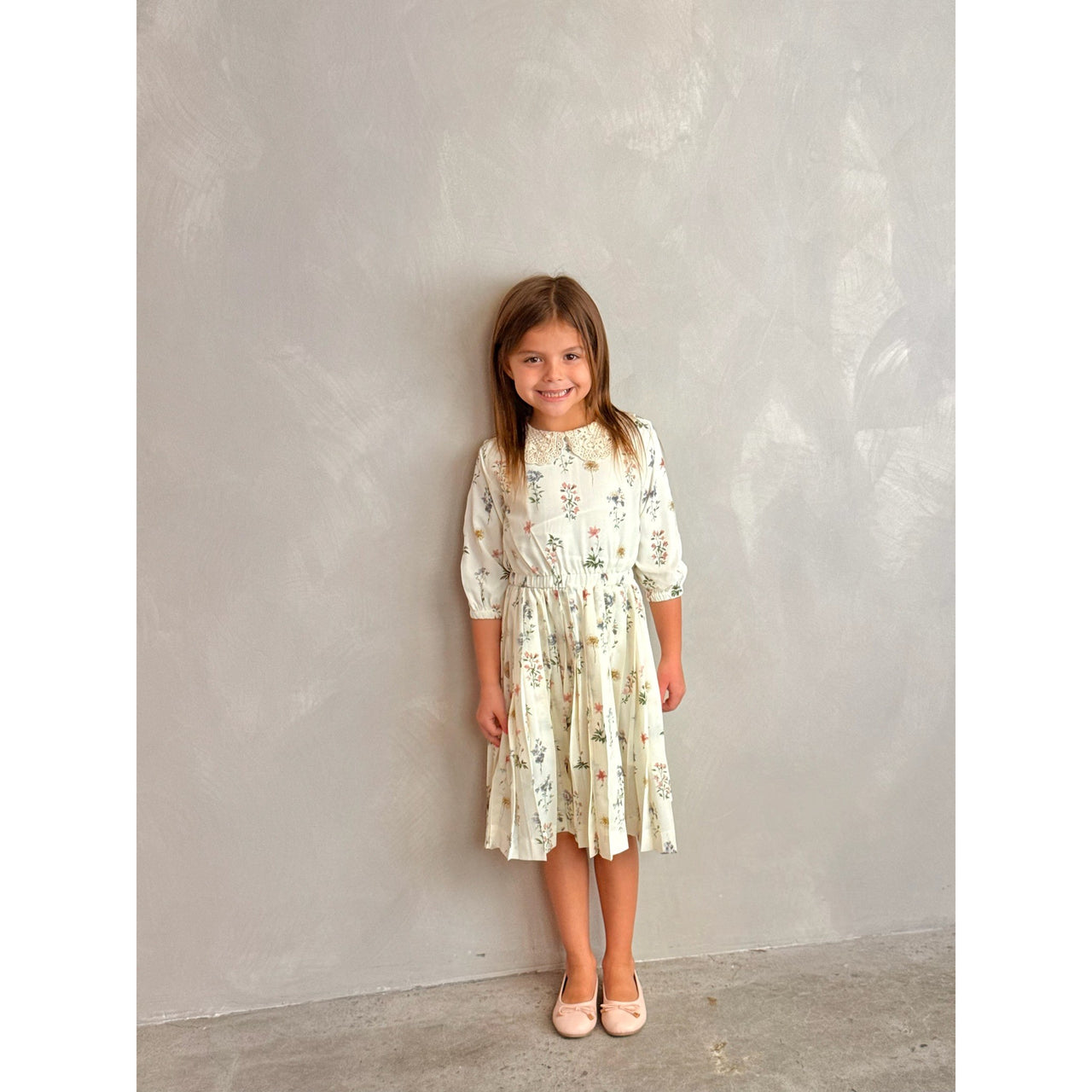 Pleated Collar Dress