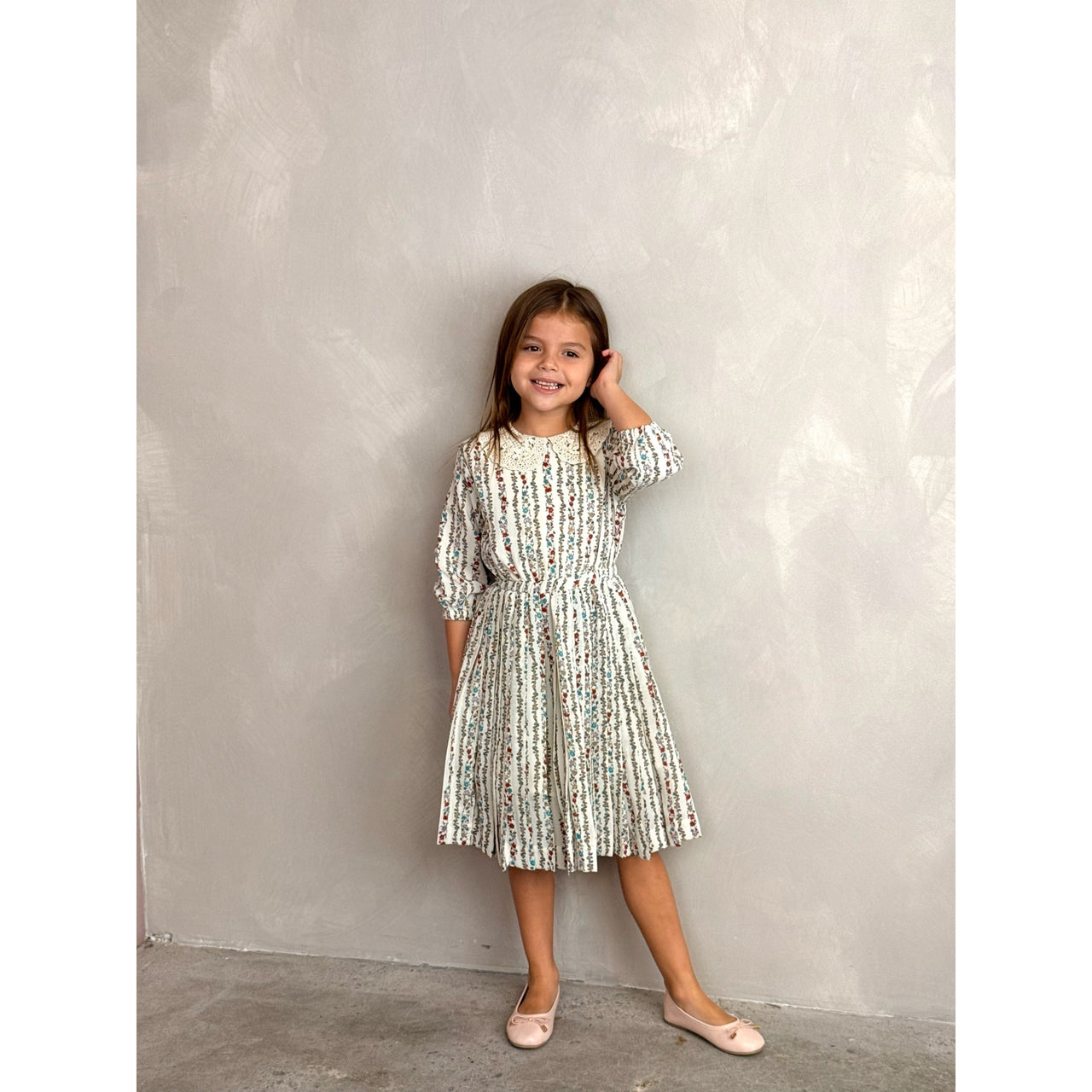 Pleated Collar Dress
