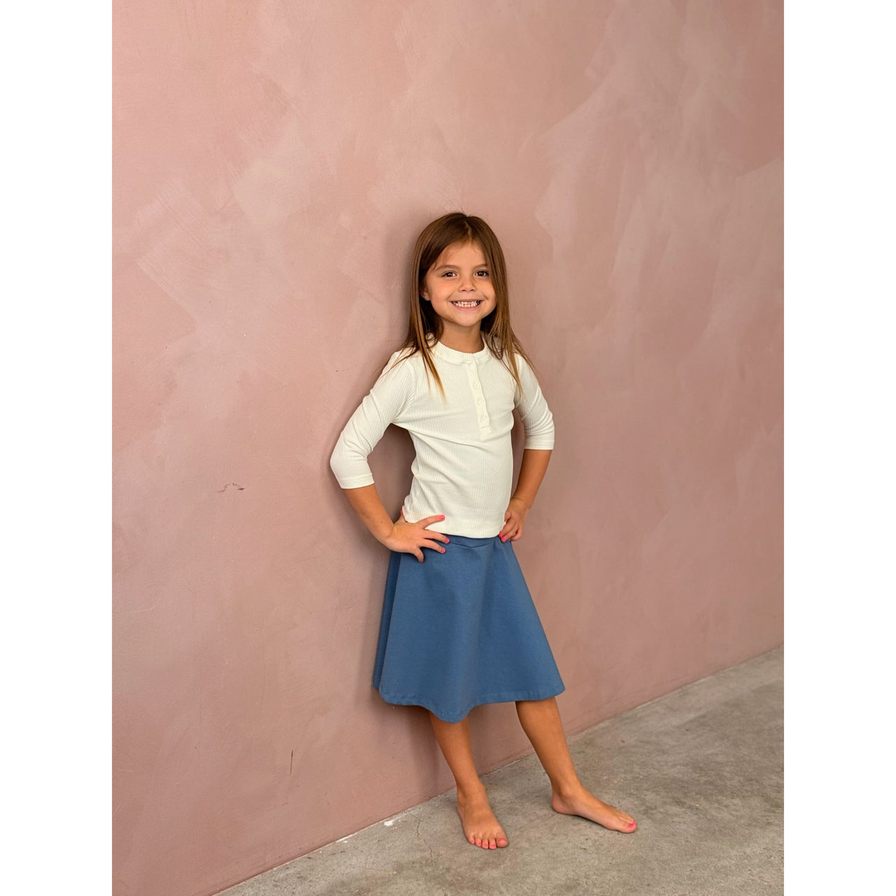 Girls Basic Henley