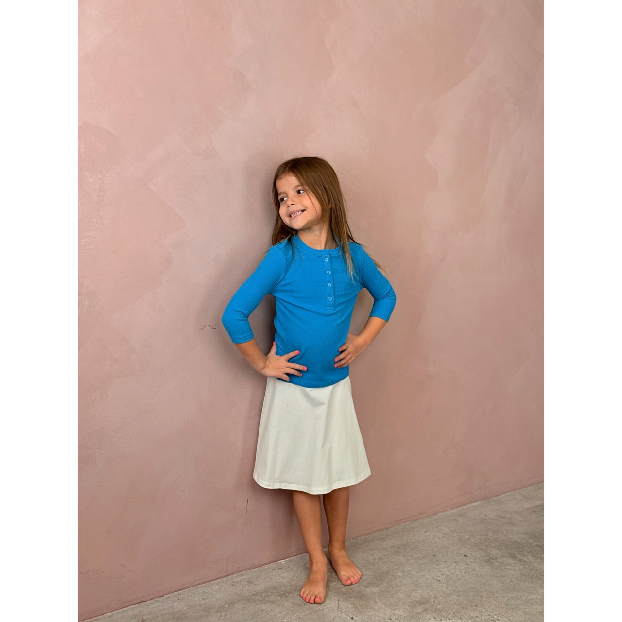 Girls Basic Henley