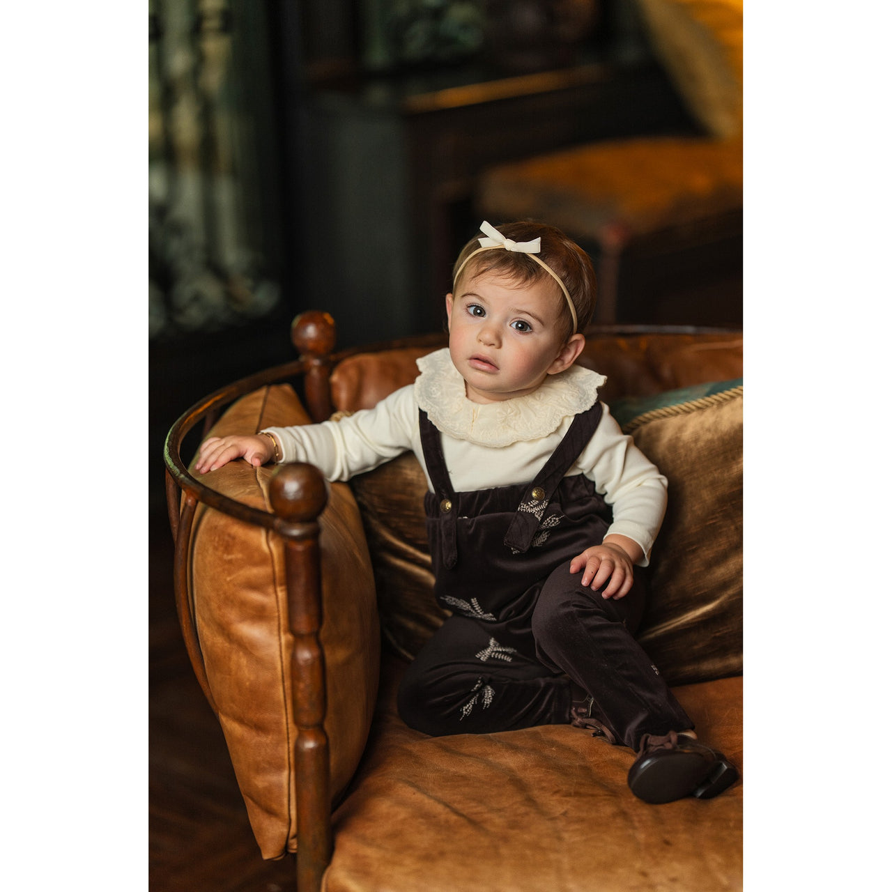 Hadas Baby Lace Collar Onesie