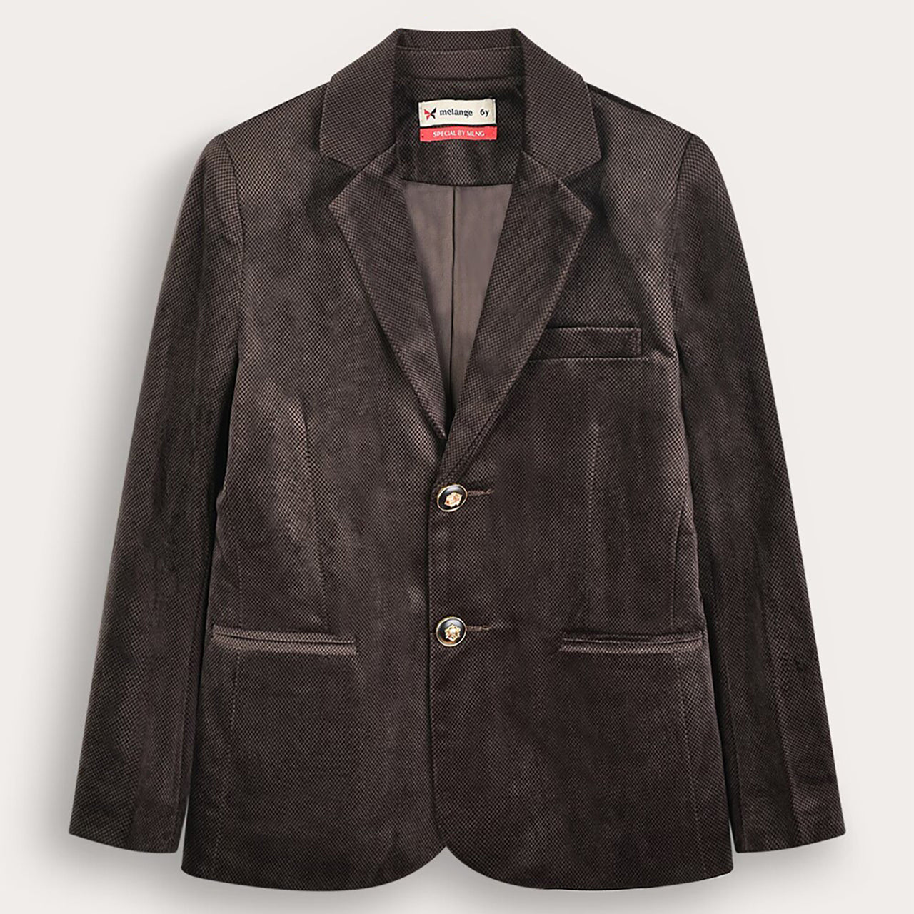 Melange Velvet Blazer