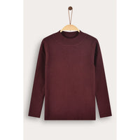 Melange Knit Half Turtleneck