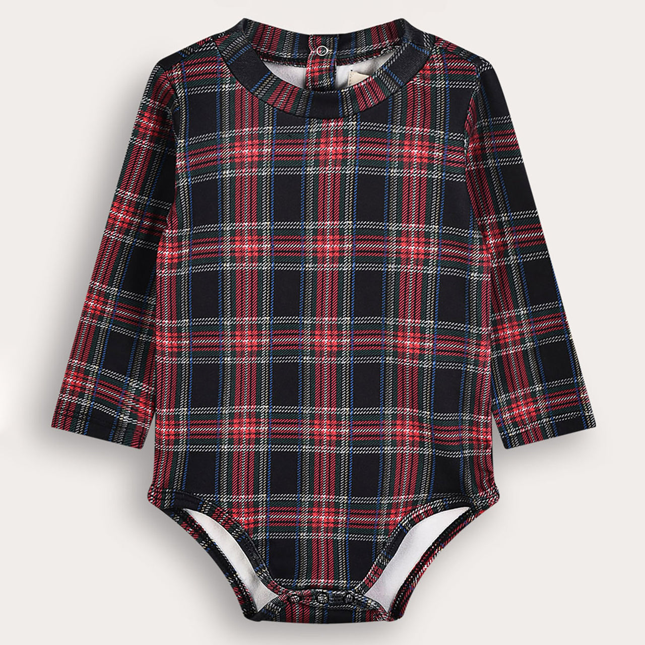Melange Check Onesie