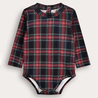 Melange Check Onesie
