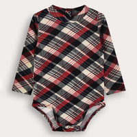 Melange Check Onesie