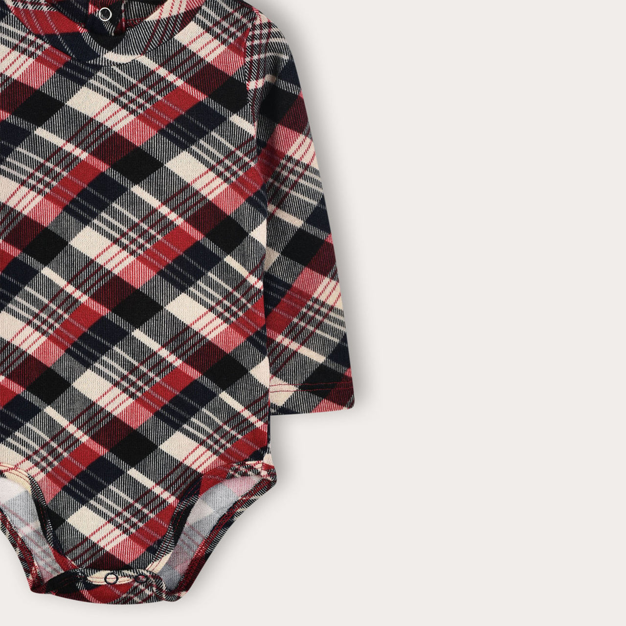 Melange Check Onesie