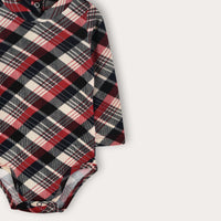 Melange Check Onesie