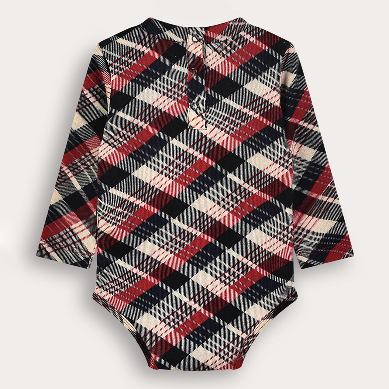 Melange Check Onesie