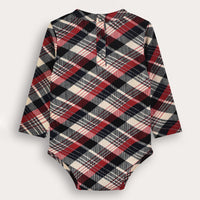 Melange Check Onesie