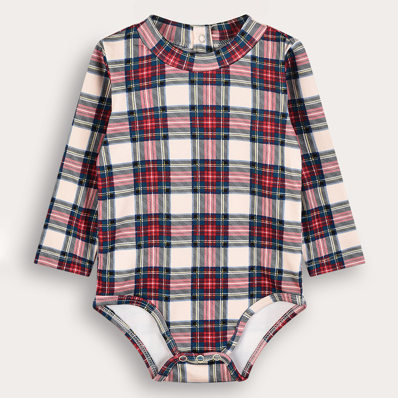 Melange Check Onesie