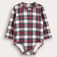 Melange Check Onesie