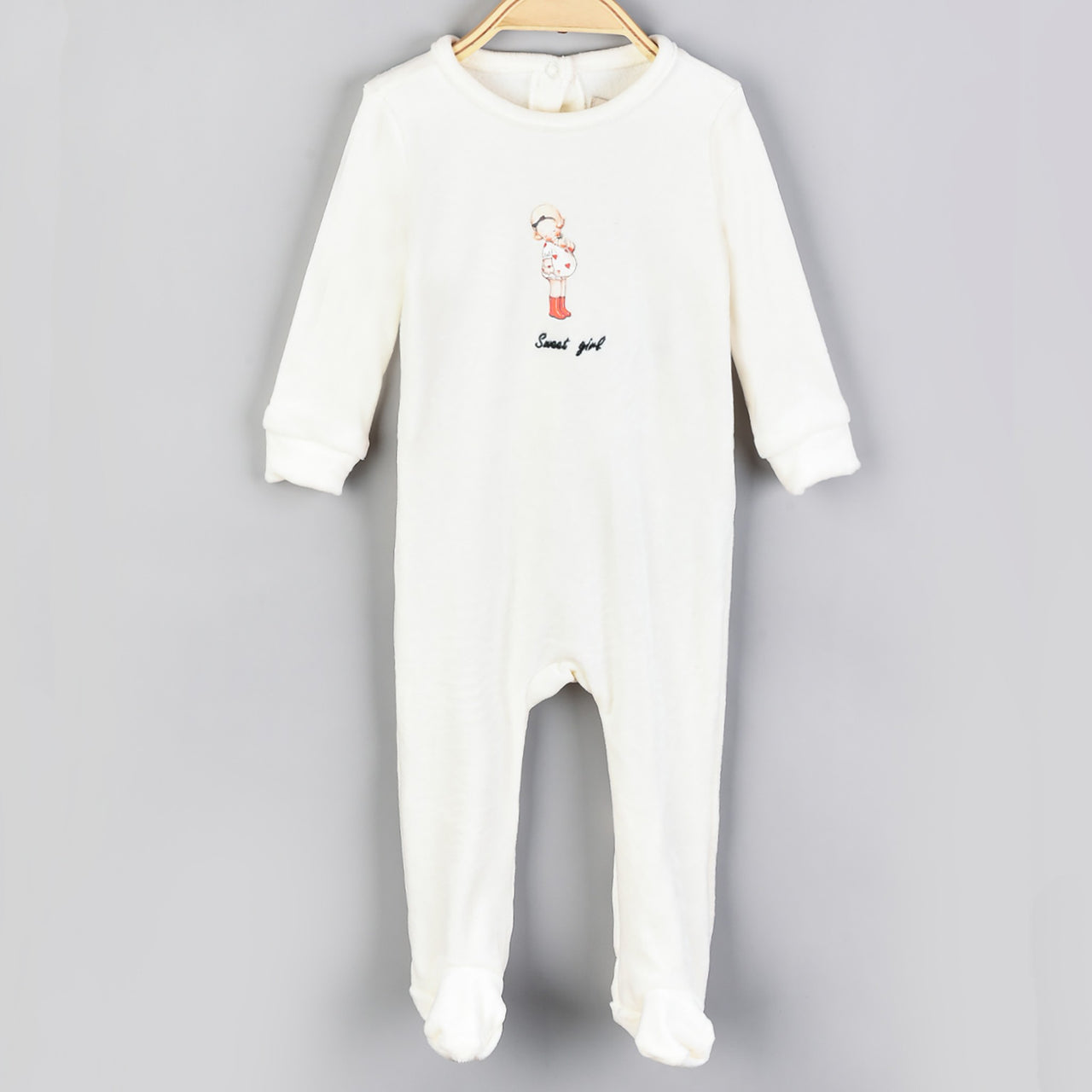 Melange Velour Stretchie