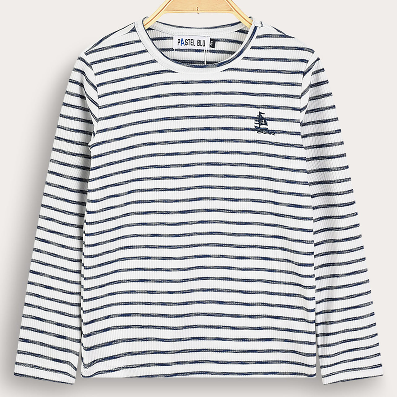 Girls L.S Striped Boat Shirt