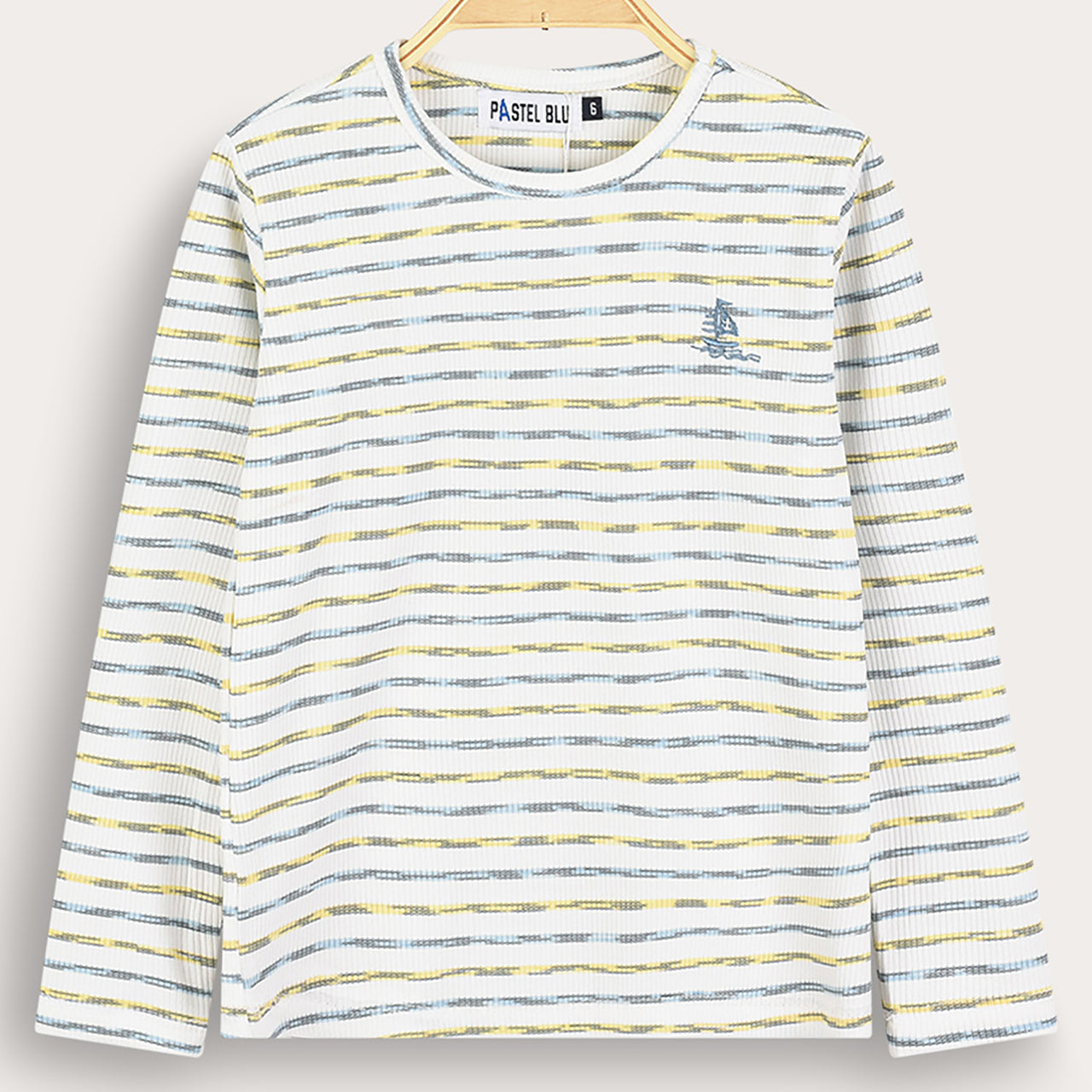 Girls L.S Striped Boat Shirt