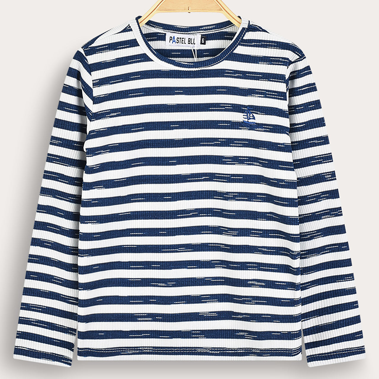 Girls L.S Striped Boat Shirt