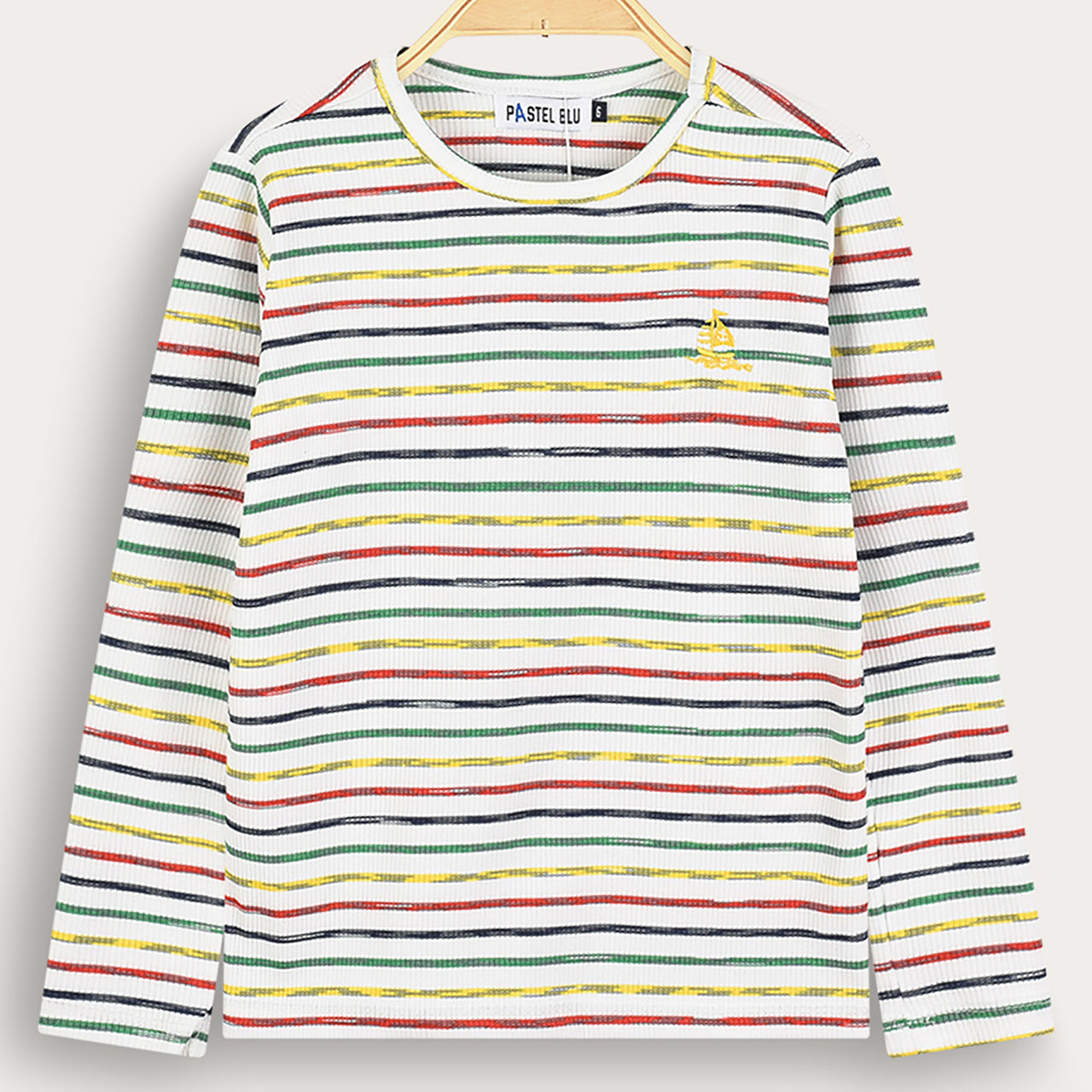 Girls L.S Striped Boat Shirt