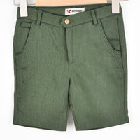 Melange Linen Bermuda Shorts