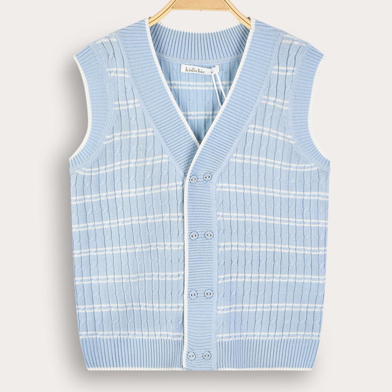 Stripe Braided Vest