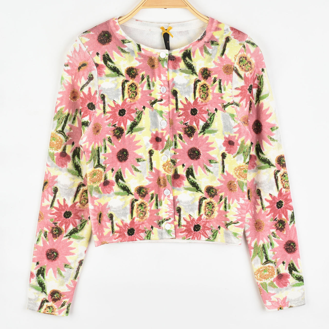Buttoned Knit Cardigan