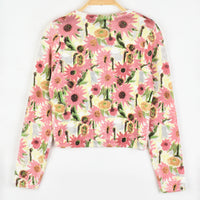 Buttoned Knit Cardigan