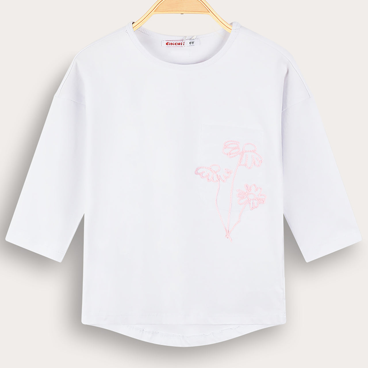 Girls Flower Pocket Shirt