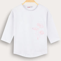 Girls Flower Pocket Shirt