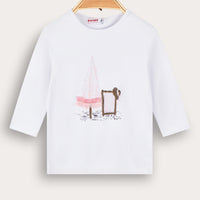 Girls 3/4 Sleeve Art Shirt