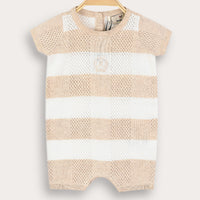 Melange Knit Checks Overall