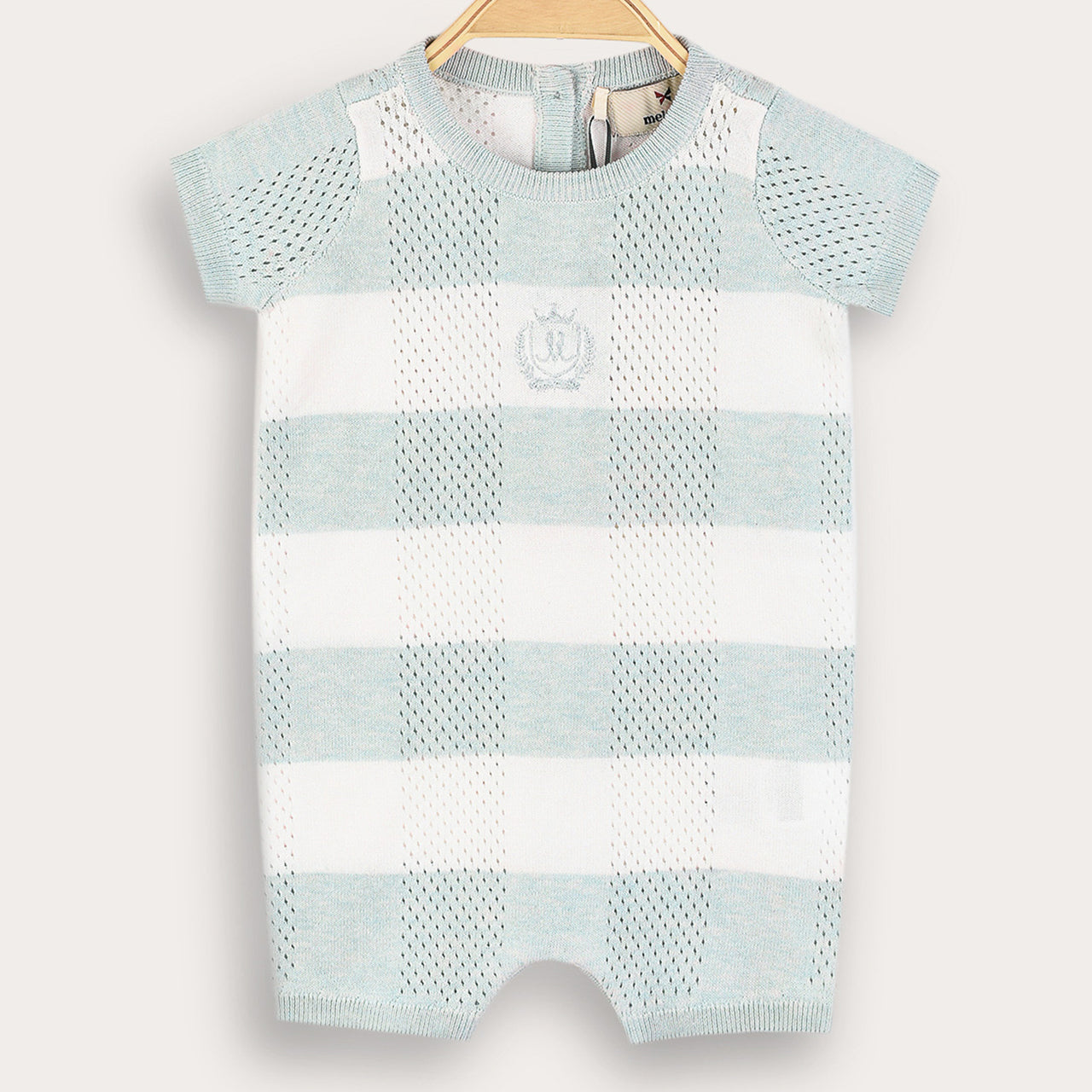 Melange Knit Checks Overall