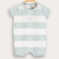 Melange Knit Checks Overall
