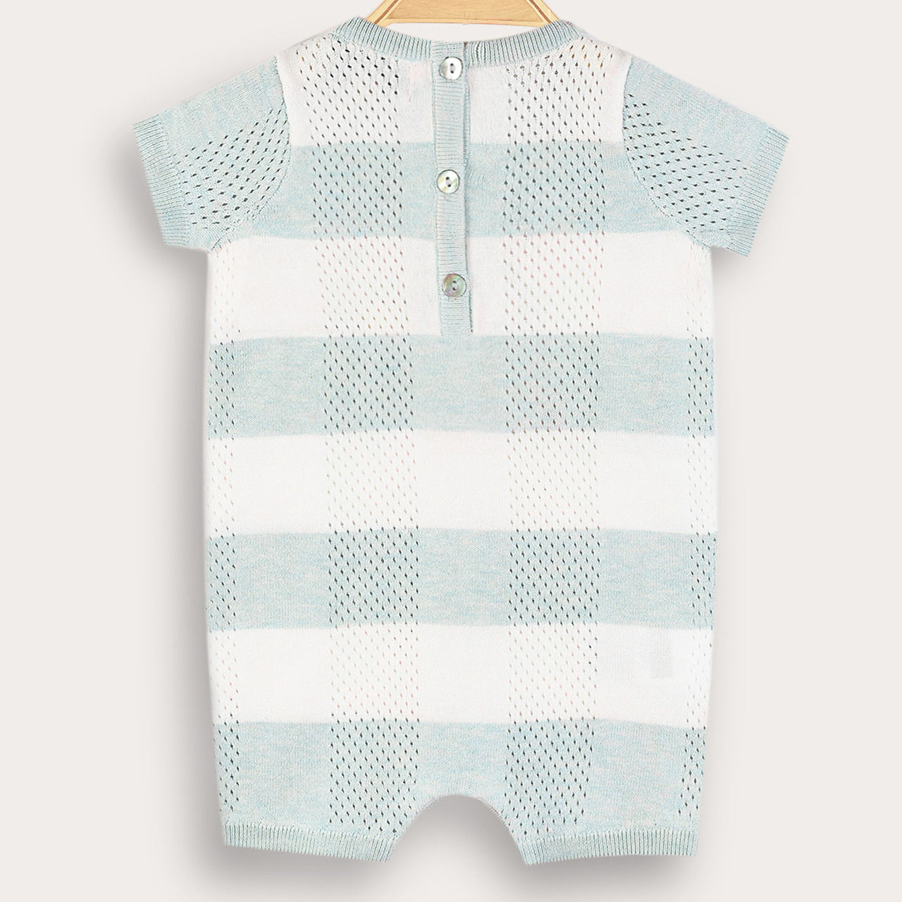 Melange Knit Checks Overall